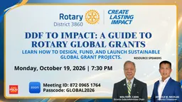 DDF to Impact: A Guide to Rotary Global Grants