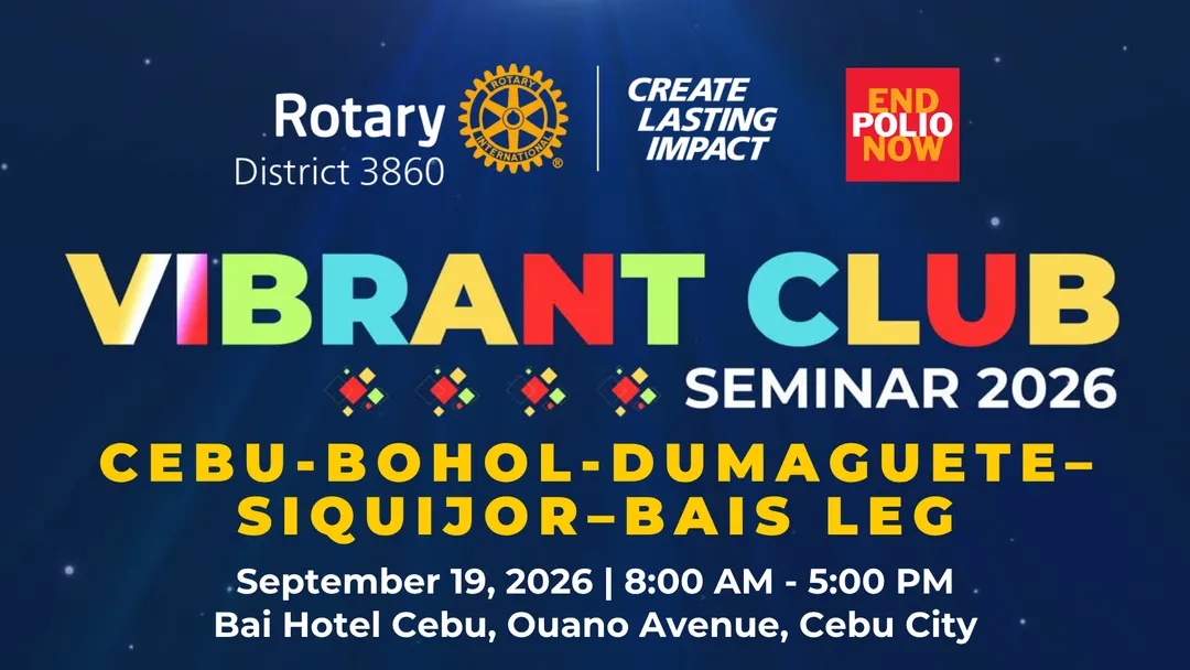 Vibrant Club Seminar: Cebu-Bohol-Dumaguete–Siquijor–Bais official banner
