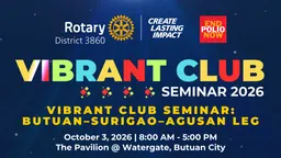 Vibrant Club Seminar: Butuan-Surigao-Agusan